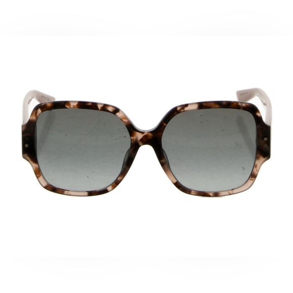 Lady Dior Studs Square Sunglasses In Havana/light Pink - Picture 6 of 14